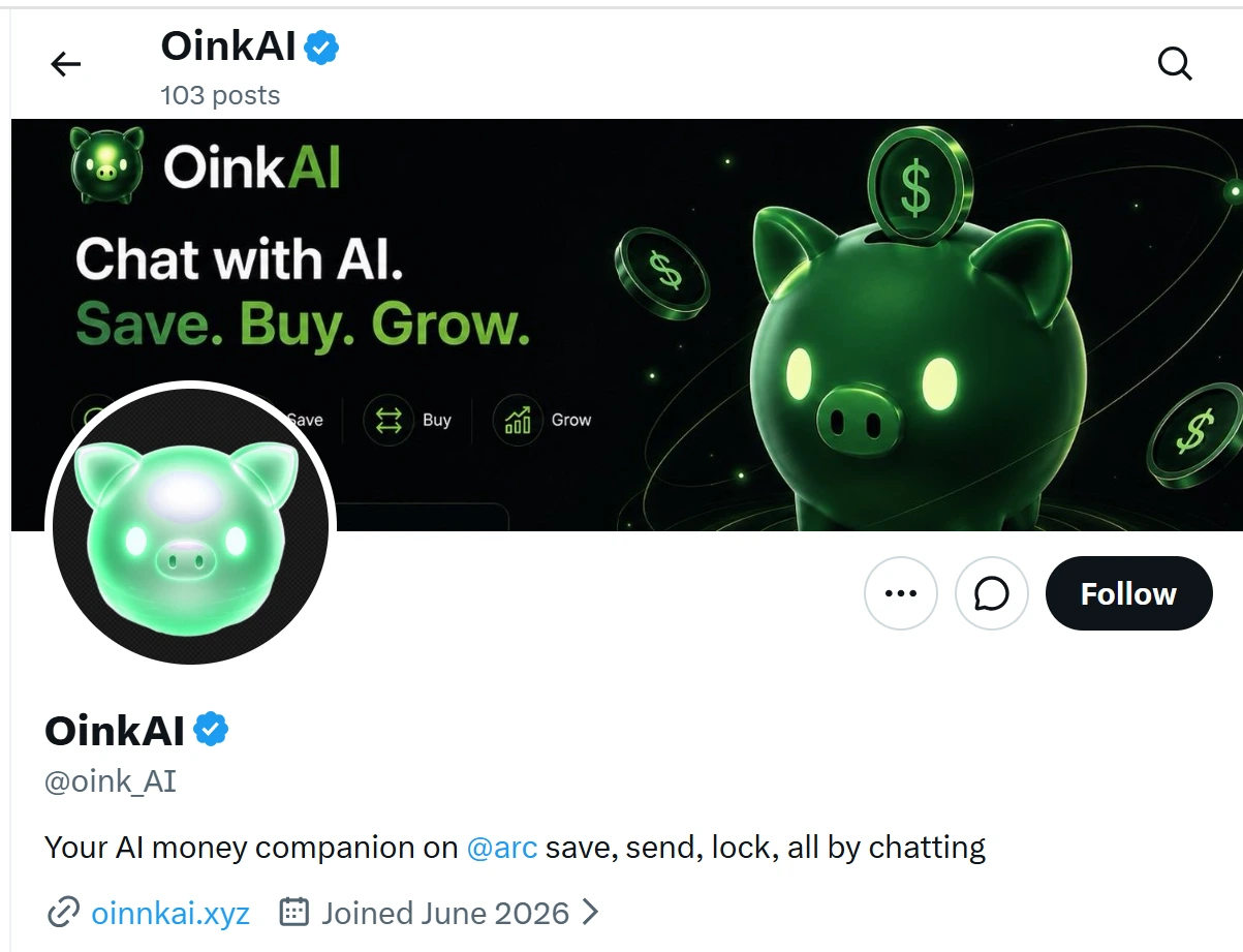 OinkAI's profile on X